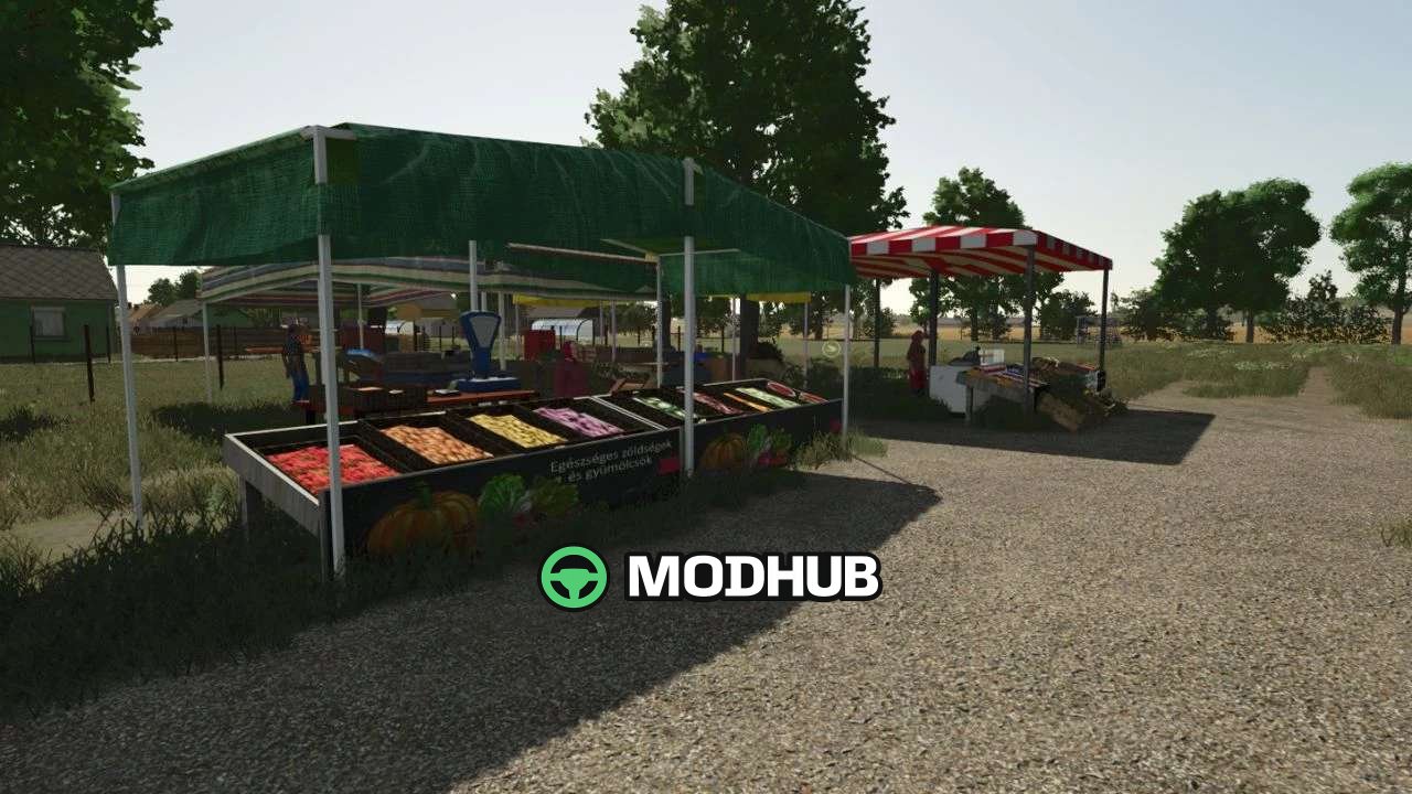 Розміщуваний ринок Placeable Market 2 для FS25