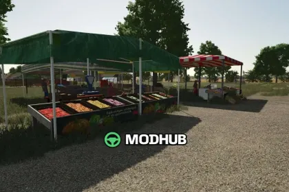 Розміщуваний ринок Placeable Market 2 для FS25 — 2