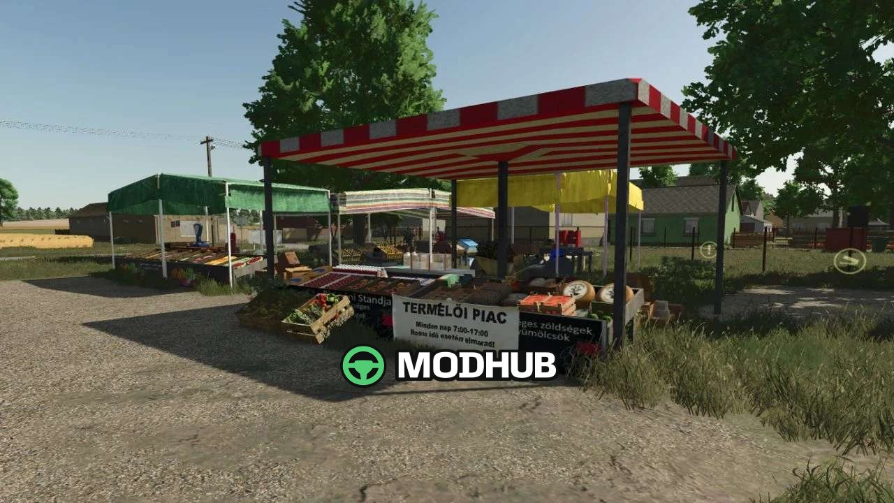 Розміщуваний ринок Placeable Market 2 для FS25