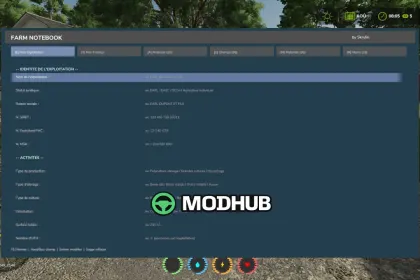 Farm Notebook v1.0 для FS25
