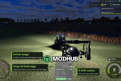 Auto Bale Wrapper V1.0.8 für FS25 — 3