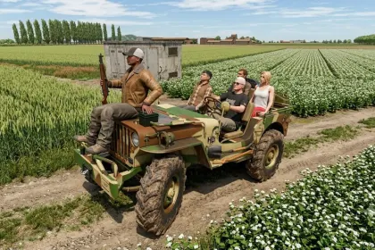 Армійський джип Army Jeep 400 HP 4x4 для Farming Simulator 25