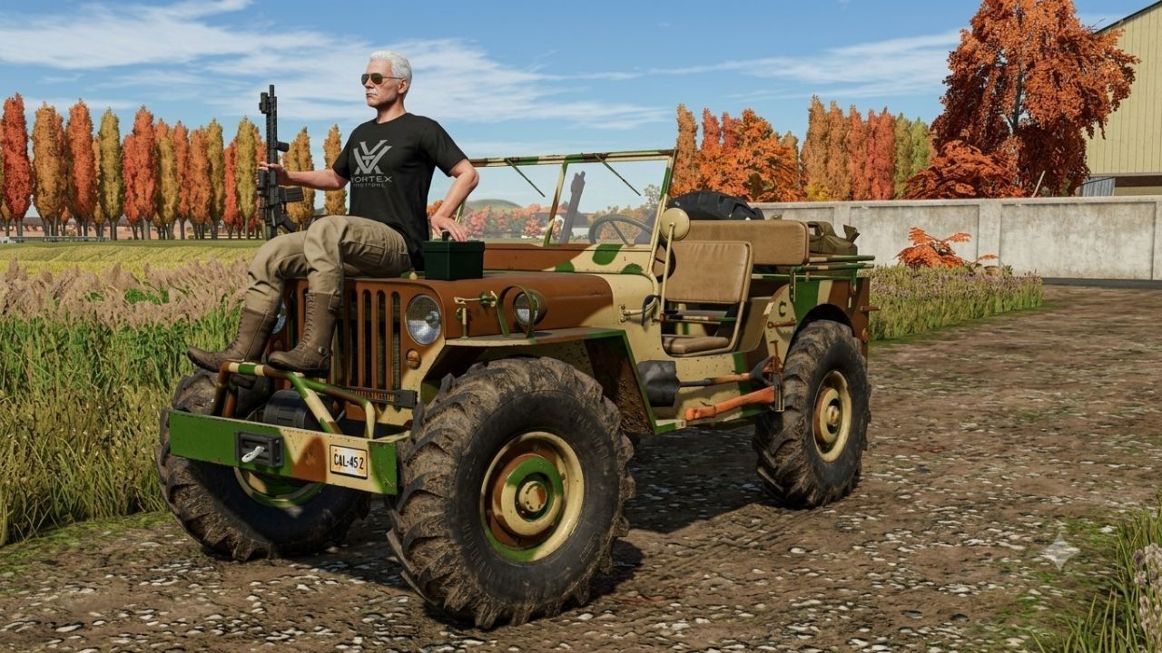 Армійський джип Army Jeep 400 HP 4x4 для Farming Simulator 25
