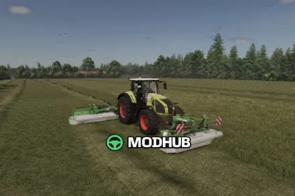 Об'єднувач валків Grass Windrow Merger v1.0 для FS25 — 2