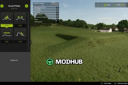 Інструмент Auto Leveler – Terraformer та схили v1.0 для FS25 — 3