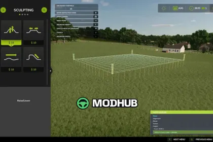 Інструмент Auto Leveler – Terraformer та схили v1.0 для FS25 — 5