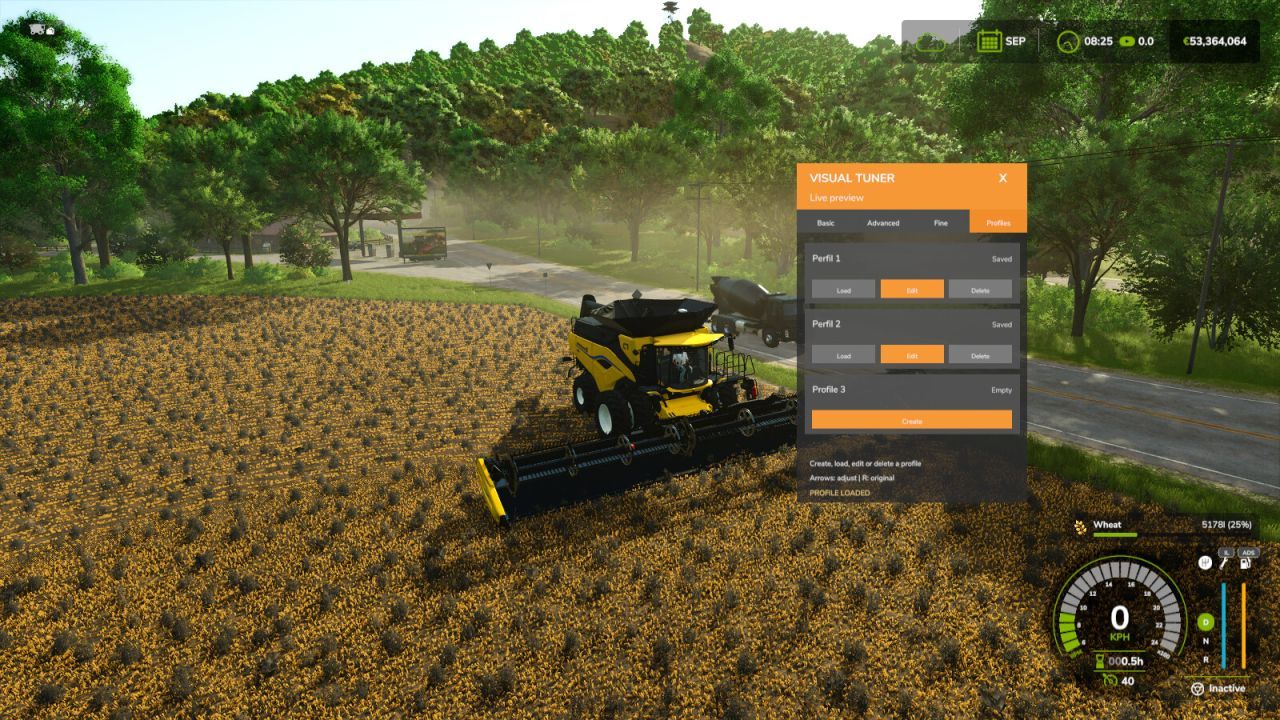 Візуальний тюнер Live Visual Tuner для Farming Simulator 25