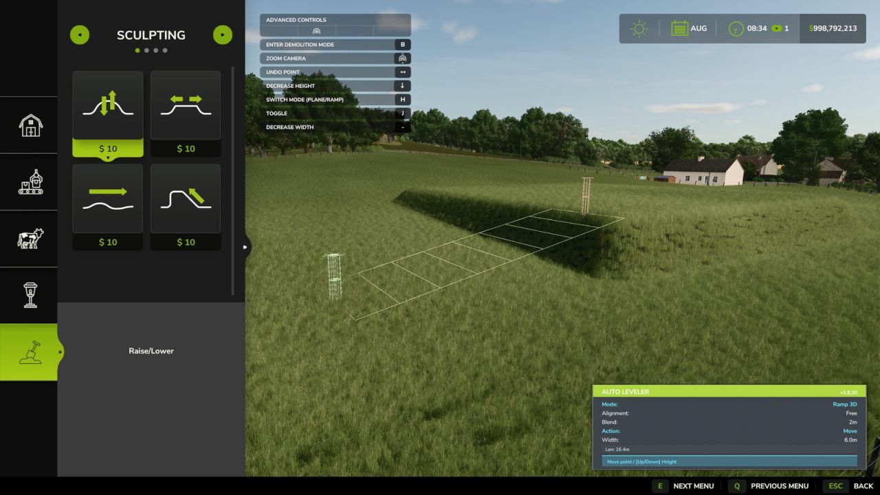 Auto Leveler Landscaping Terraformer for Farming Simulator 25