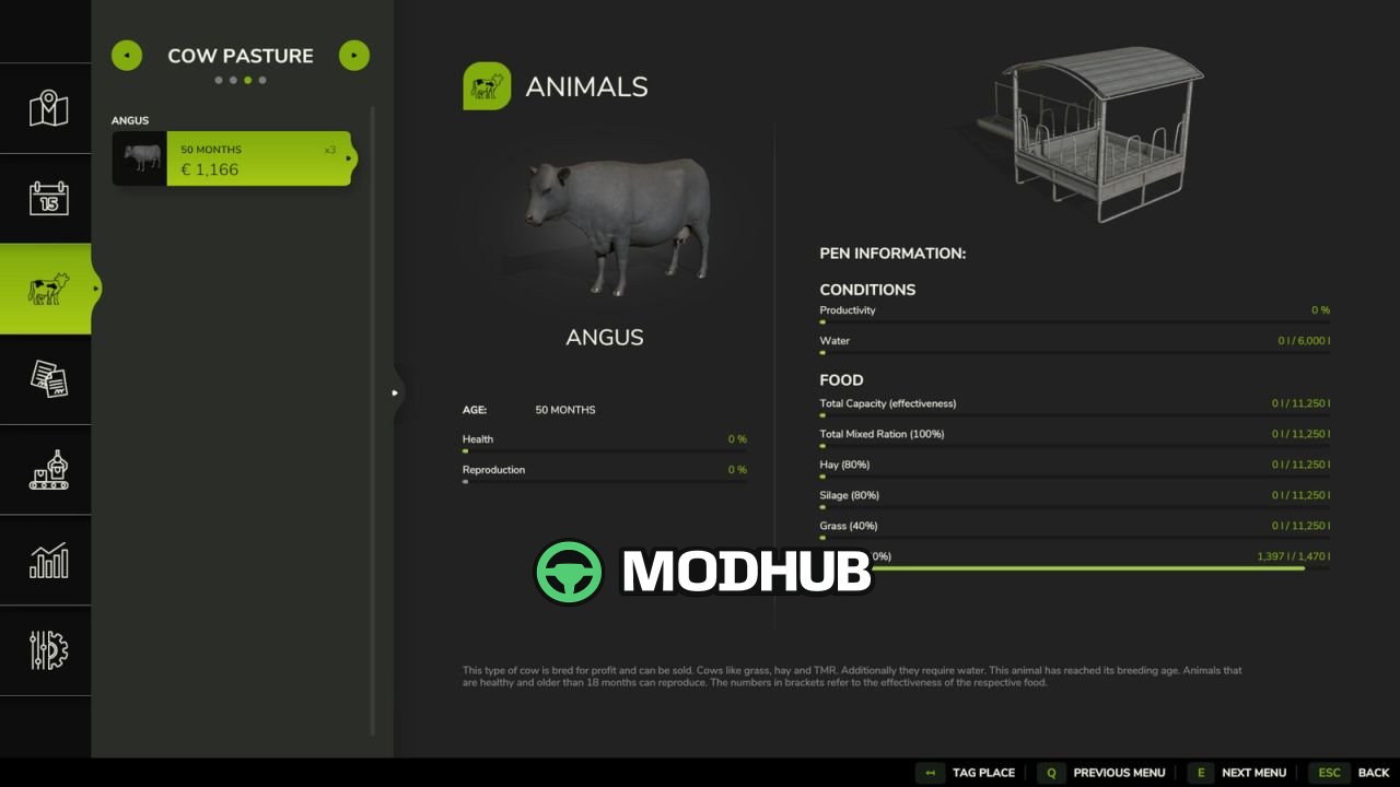 Animal Storage Overview V1.0 для FS25