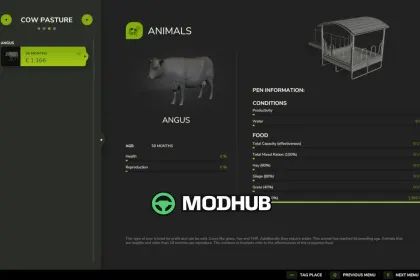 Animal Storage Overview V1.0 для FS25 — 2