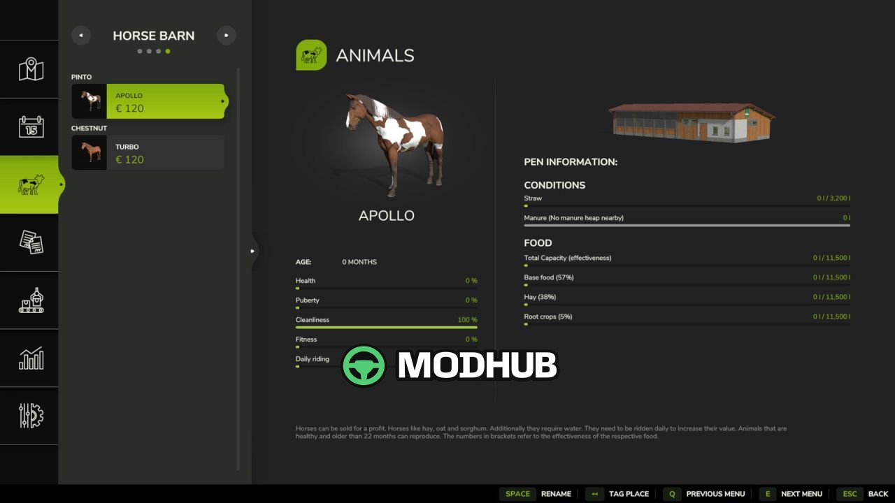 Animal Storage Overview V1.0 для FS25