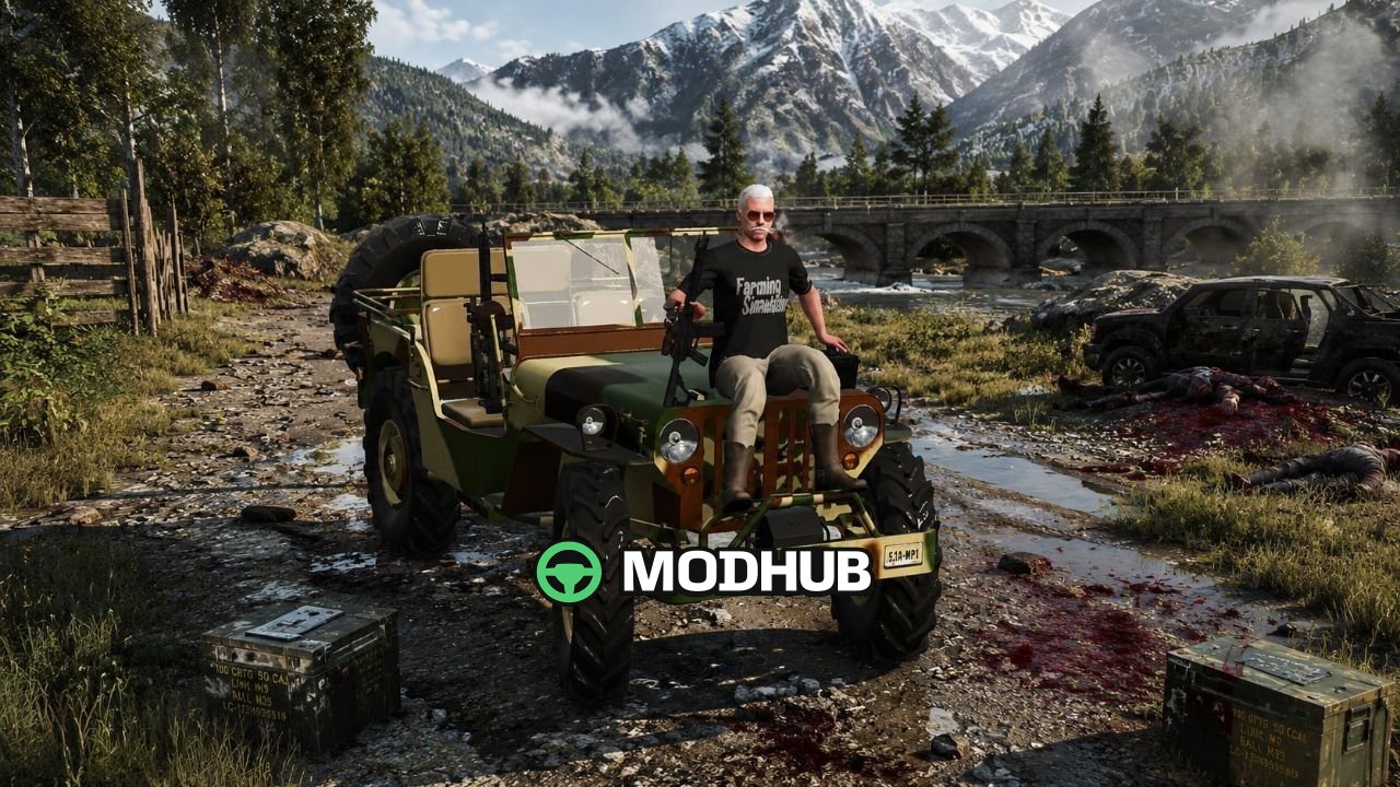 Позашляховик Army Jeep 400 HP 4×4 для FS25