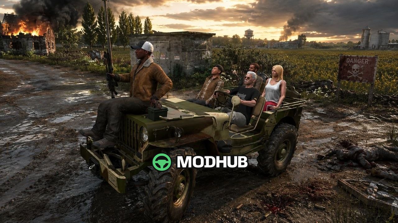 Позашляховик Army Jeep 400 HP 4×4 для FS25