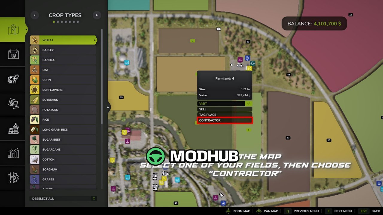 Скрипт Field Contractors V1.2 для FS25