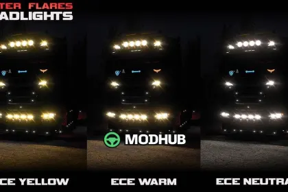 Mod Better Flares v4.8 1.61 für ETS2