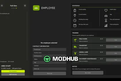 Script Employees V1.6 for FS25 — 5