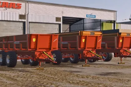 Ефективний Самоскид La Campagne BBC16 для Farming Simulator 25 — Універсальний Причіп для Зерна та Силосу — 1