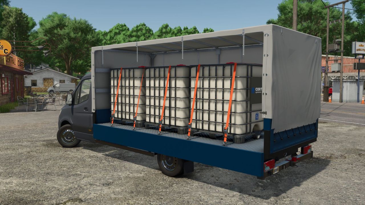 Швидкий Фургон Mercedes Sprinter W910 для Farming Simulator 25 — Тюнінг, Пасажири та Інтерактивний Тент