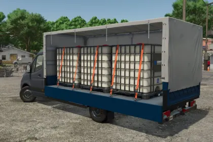 Швидкий Фургон Mercedes Sprinter W910 для Farming Simulator 25 — Тюнінг, Пасажири та Інтерактивний Тент — 4