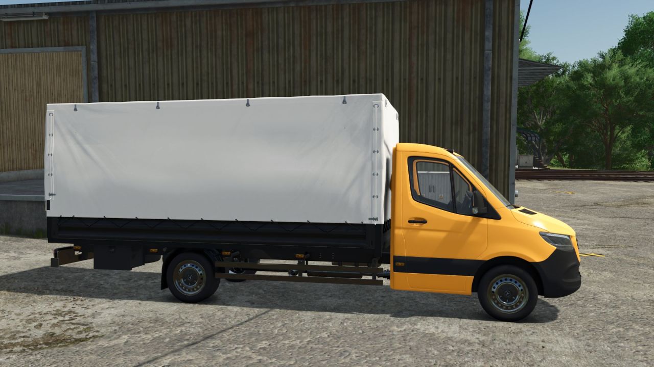 Швидкий Фургон Mercedes Sprinter W910 для Farming Simulator 25 — Тюнінг, Пасажири та Інтерактивний Тент