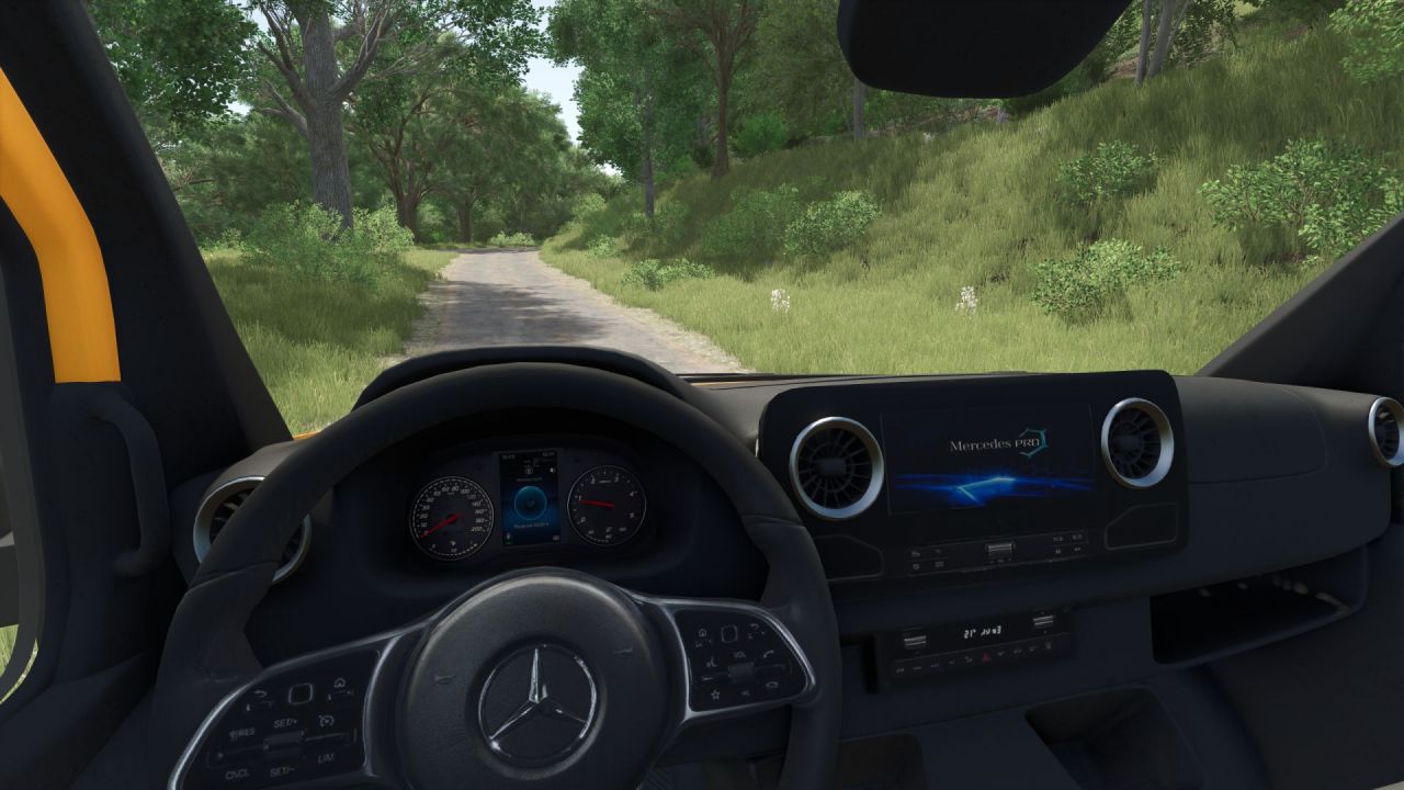 Швидкий Фургон Mercedes Sprinter W910 для Farming Simulator 25 — Тюнінг, Пасажири та Інтерактивний Тент