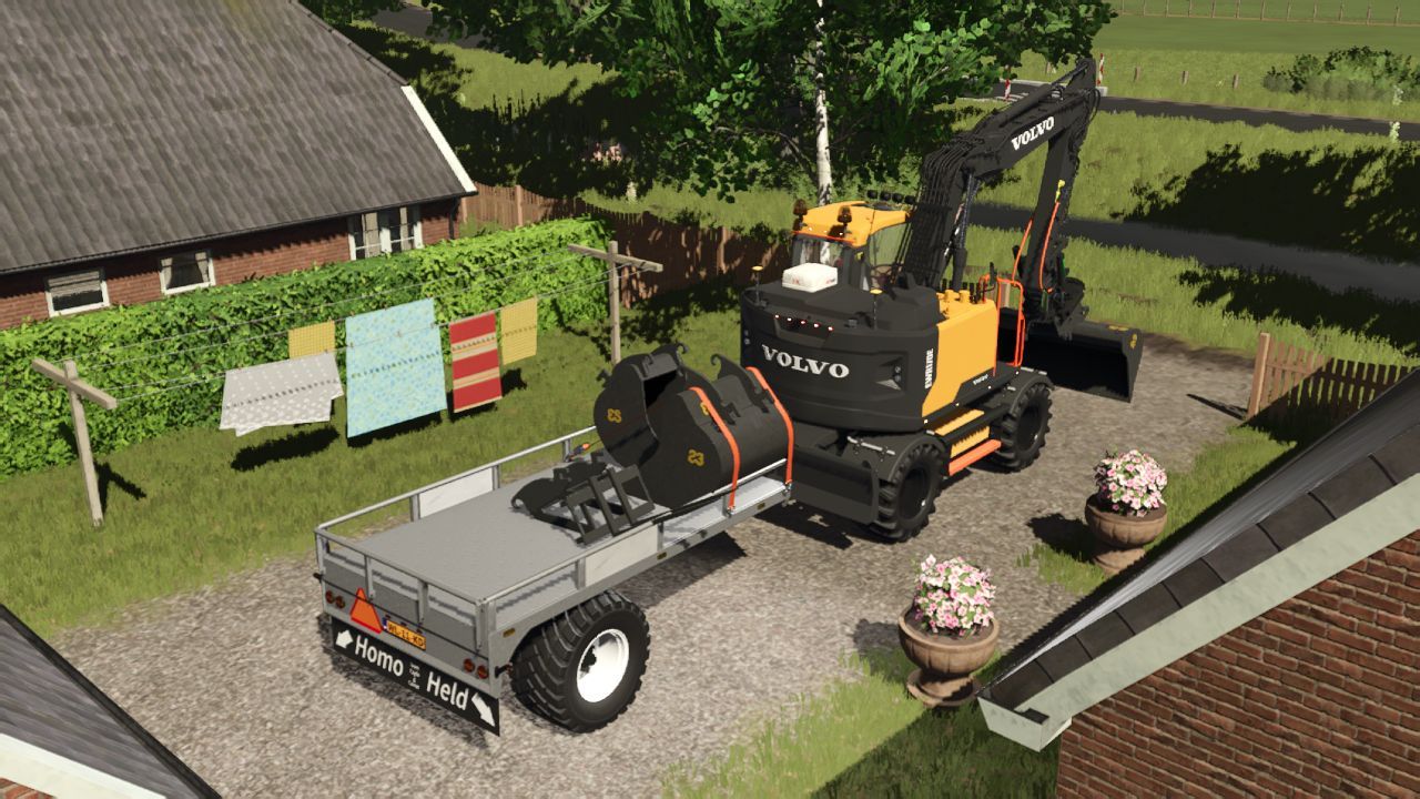 Mocny Kołowy Koparko-Ładowarka Volvo EWR170E do Farming Simulator 25 - Zrzuty ekranu