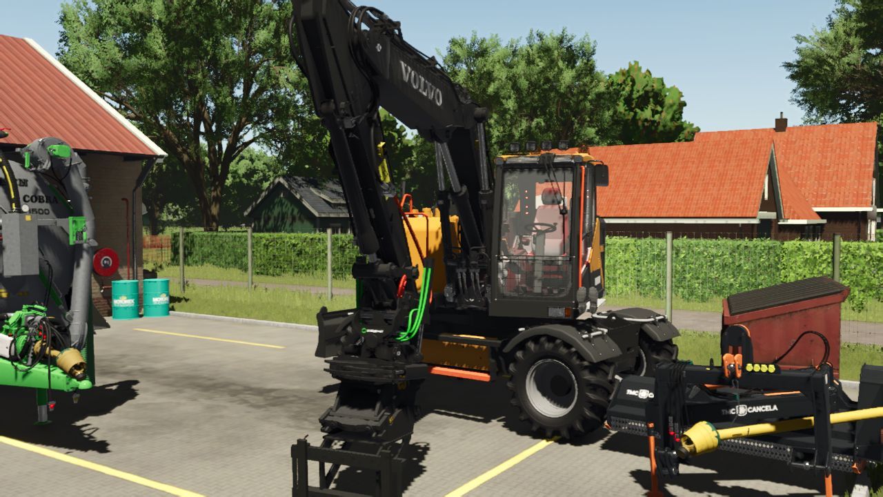 Mocny Kołowy Koparko-Ładowarka Volvo EWR170E do Farming Simulator 25 - Zrzuty ekranu