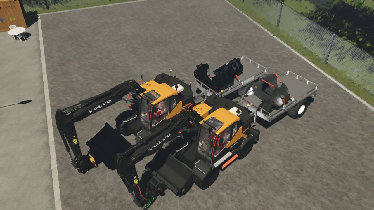 Mocny Kołowy Koparko-Ładowarka Volvo EWR170E do Farming Simulator 25 - Zrzuty ekranu