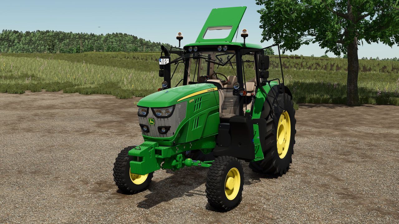 Tractor John Deere 6135/6155M 2WD for Farming Simulator 25