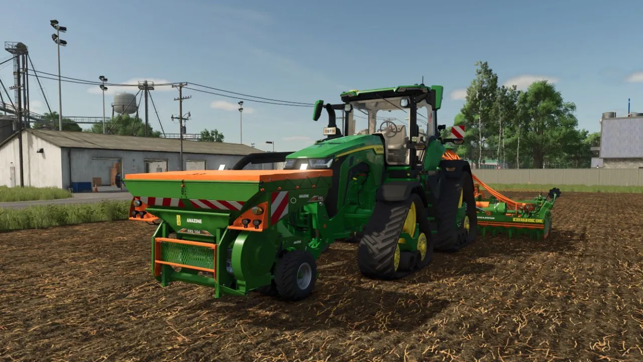 Efficient AMAZONE Combo Pack 6m Seeder with Front Bunker for FS25