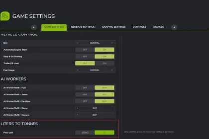 Liters To Tonnes Mod for Farming Simulator 25 — 2
