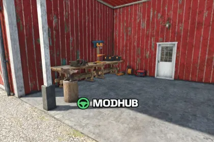 Warsztat i stodoła Farm Barn And Workshop v1.0 do FS25