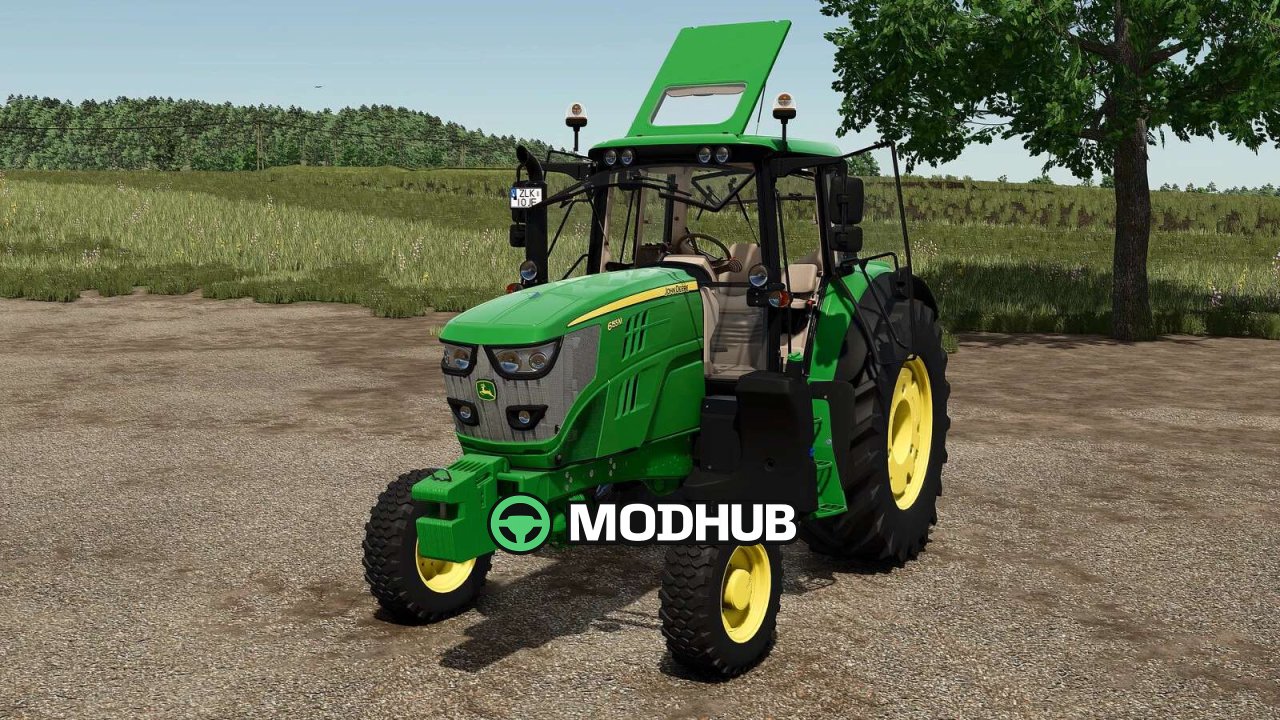 Ciągnik John Deere 6135/6155M 2WD v1.0 do FS25