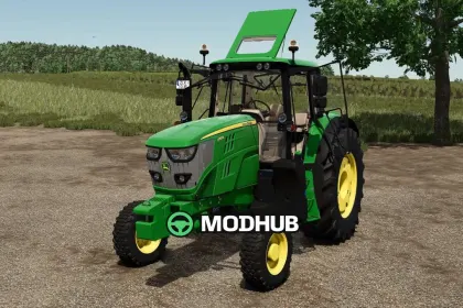 Ciągnik John Deere 6135/6155M 2WD v1.0 do FS25 — 2