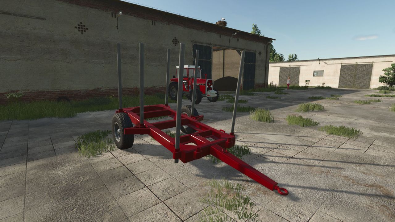 Efektywny Przyczep Small Log Transport Trailer do Transportu Kłód w Farming Simulator 25