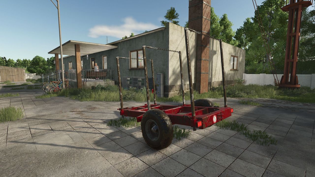 Efektywny Przyczep Small Log Transport Trailer do Transportu Kłód w Farming Simulator 25