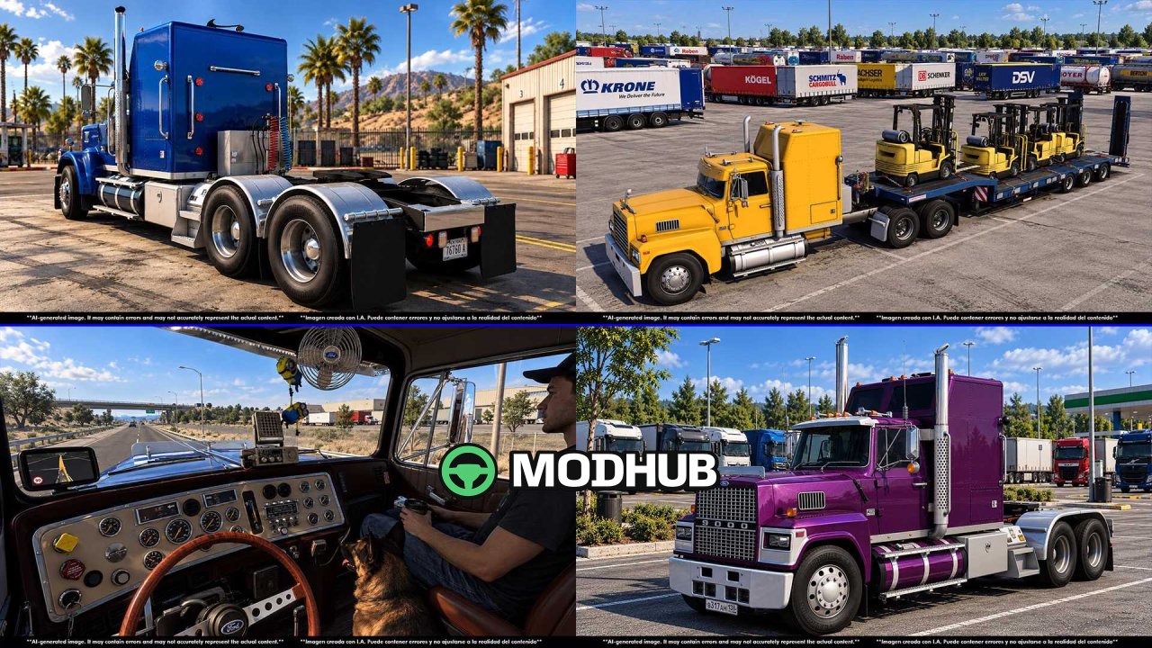 Truck Ford LTL 9000 v4.0 for ATS