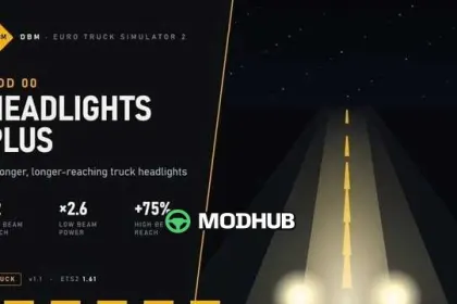 Mod DBM Headlights Plus v1.61 für ETS2