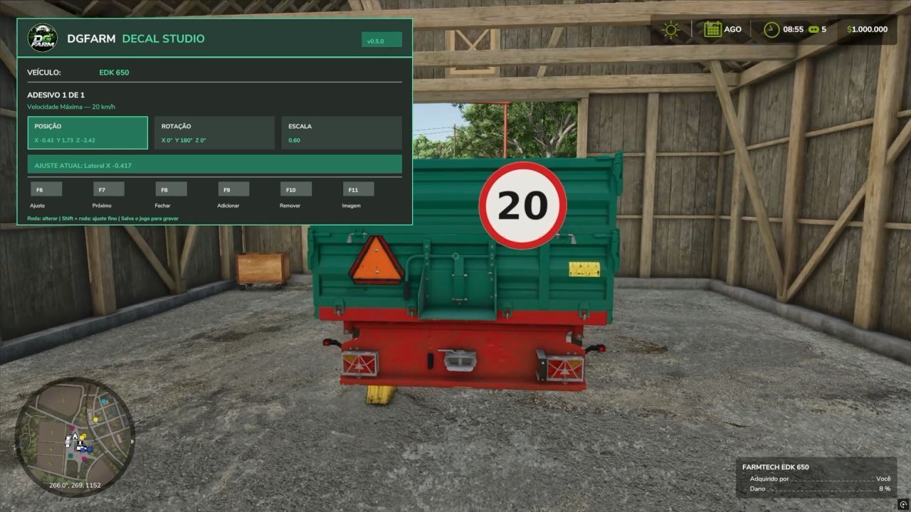 Скрипт DGFarm Decal Studio v0.4.0 для Farming Simulator 25
