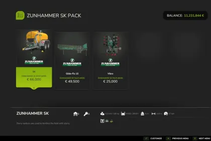 Реалістичний Пак Zunhammer Pack для FS25 — Потужні Бочки, Шланги та Культиватор — 5