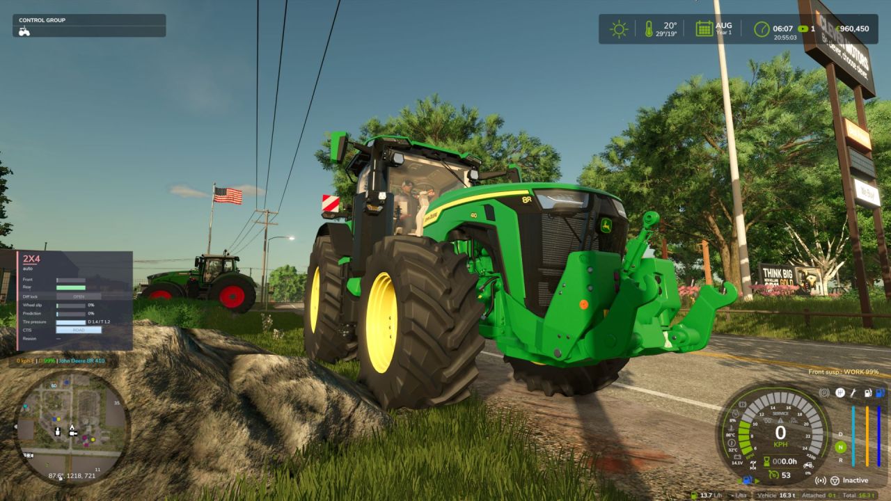 Гідравлічна передня підвіска для тракторів для Farming Simulator 25