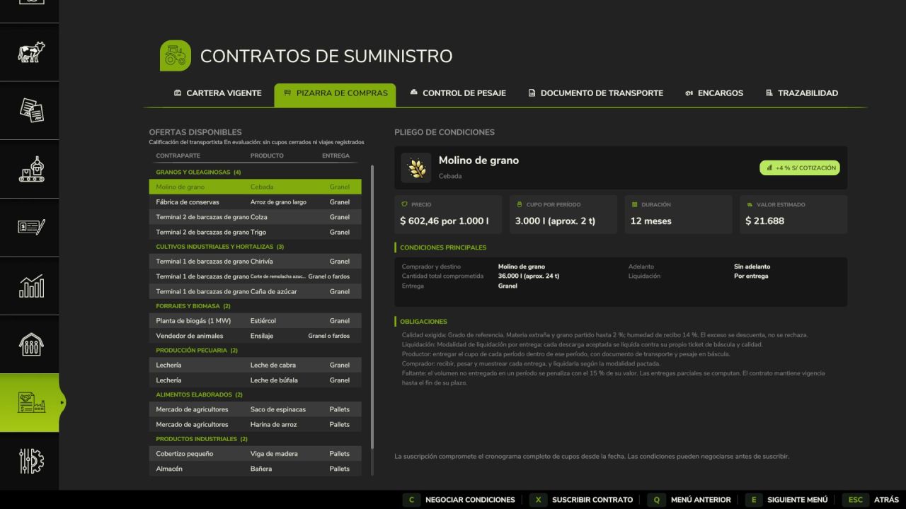Скрипт Factory Contracts для Farming Simulator 25