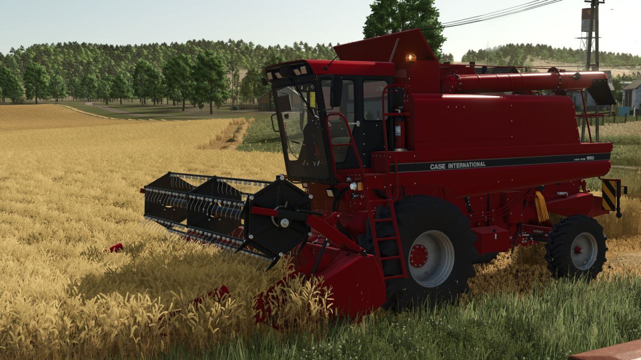 Комбайн Case IH 1660 Axial-Flow з жаткою 1030 для Farming Simulator 25