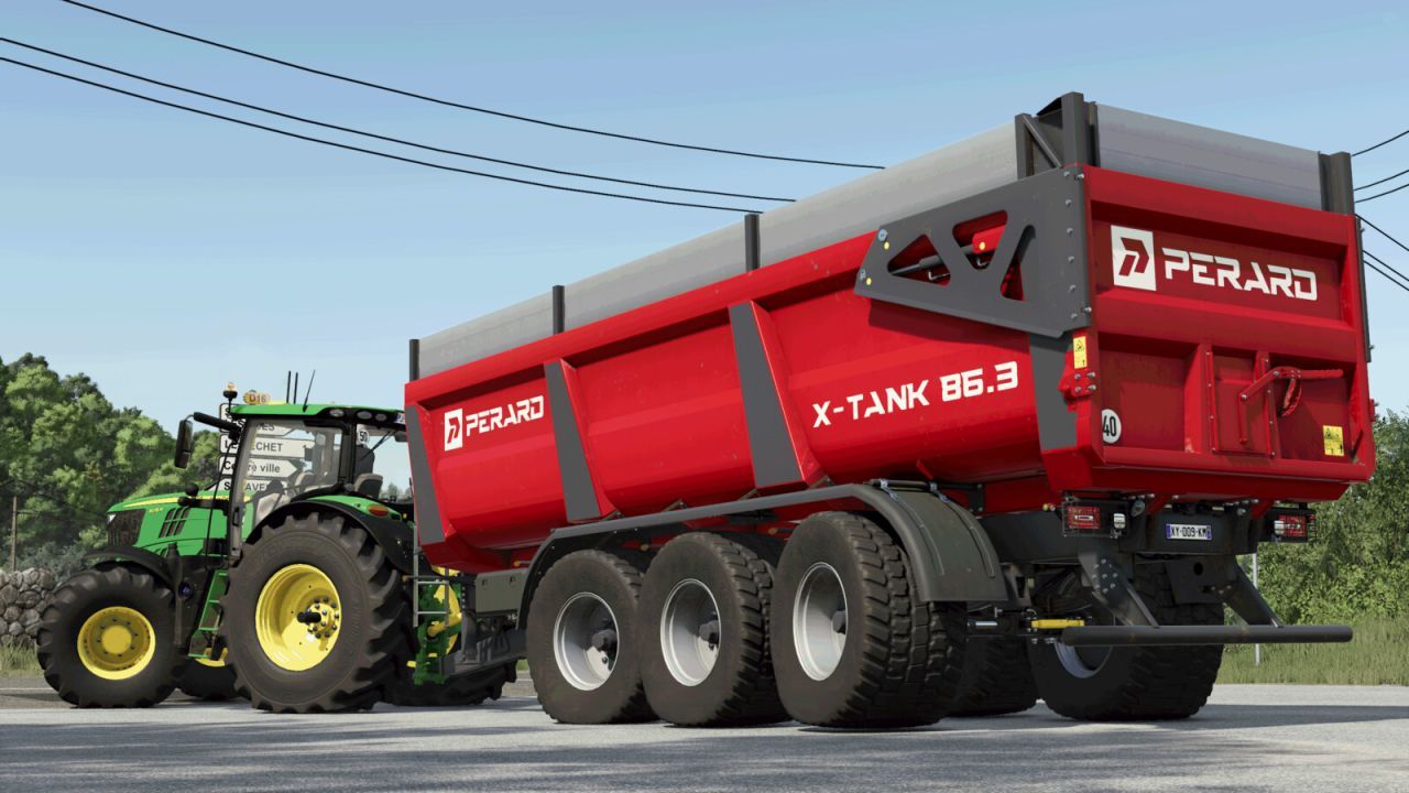 Причіп Perard X Tank 86.3 для Farming Simulator 25