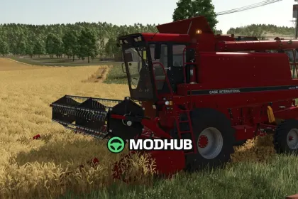 Комбайн CaseIH 1660 з жаткою 1030 для FS25 — 2