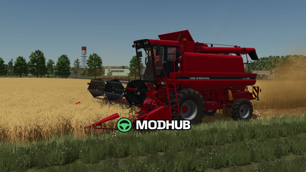 Комбайн CaseIH 1660 з жаткою 1030 для FS25