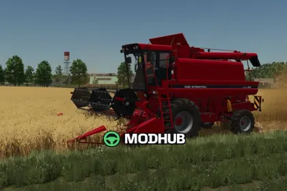 Комбайн CaseIH 1660 з жаткою 1030 для FS25 — 4