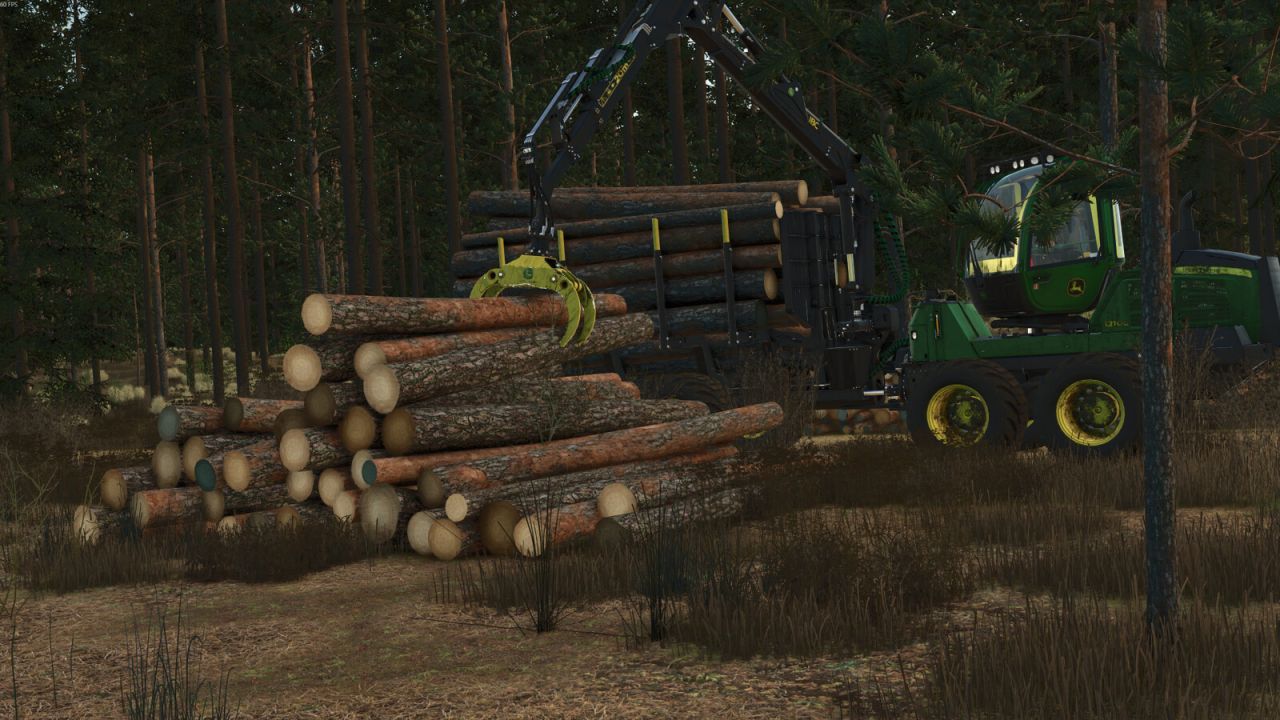 Форвардер John Deere 1210G для Farming Simulator 25