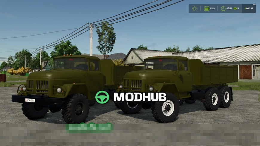 Мод на вантажівку ZIL 131 v1.0.0.0 для Фермер Симулятор 25