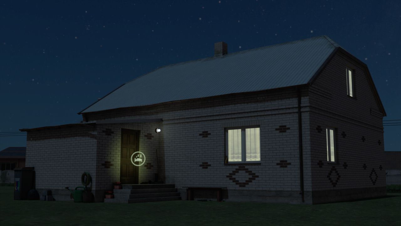 Будинок Polish White Brick House для Farming Simulator 25